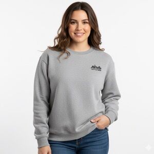 Tentree Gray Crewneck Pullover Sweater Sweatshirt Sustainable Loungewear Large